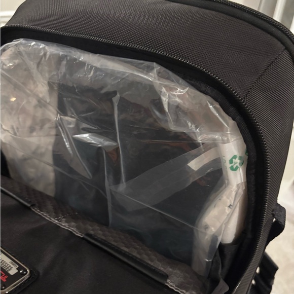 NEW Tumi Fremont RADAR 16.0” Ballistic Nylon & Leather Laptop Backpack-BLACK